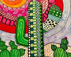 Cactus bordado